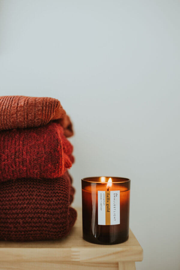 Natural Soy Candle for the Autumn Season