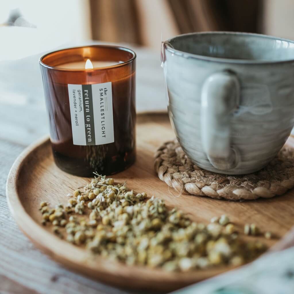 Seasonal teas and natural candles from The Smallest Light